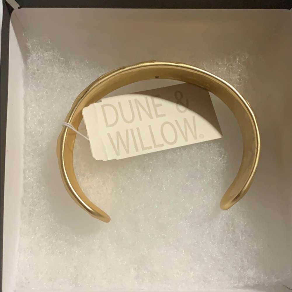Dune and Willow Gold Plated over SS Cuff Bracelet